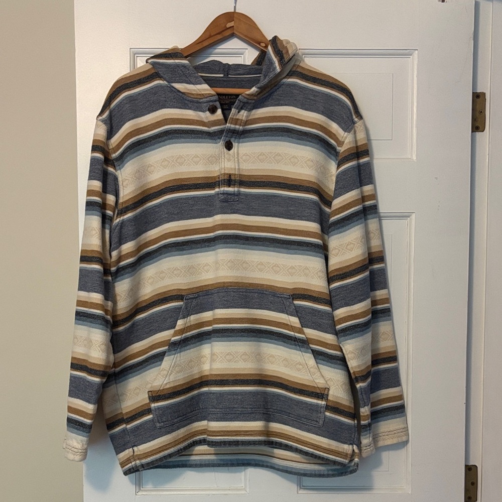 Pendleton Men’s Striped Hooded Pullover